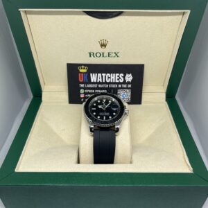 Rolex Yacht-Master Black Dial Oysterflex Stainless Steel 42mm