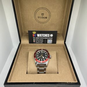 Tudor Black Bay Black Dial Red Bezel Stainless Steel 41mm