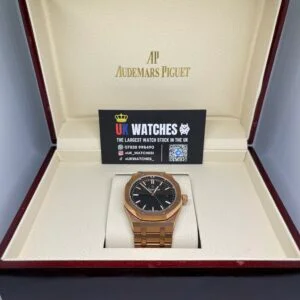Audemars Piguet Royal Oak Black Dial Full Rose Gold 41mm (1)