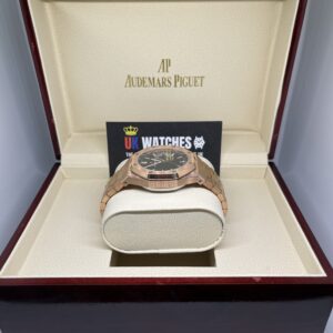 Audemars Piguet Royal Oak Black Dial Full Rose Gold 41mm (5)