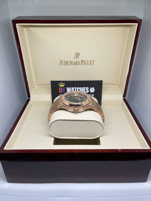 Audemars Piguet Royal Oak Black Dial Full Rose Gold 41mm (6)