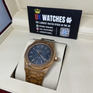 Audemars Piguet Royal Oak Blue Dial Full Rose Gold 41mm (2)