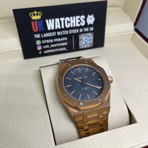Audemars Piguet Royal Oak Blue Dial Full Rose Gold 41mm (3)
