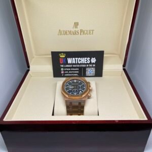 Audemars Piguet Royal Oak Chronograph Blue Dial Full Rose Gold 41mm (1)