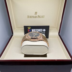 Audemars Piguet Royal Oak Chronograph Blue Dial Full Rose Gold 41mm (5)
