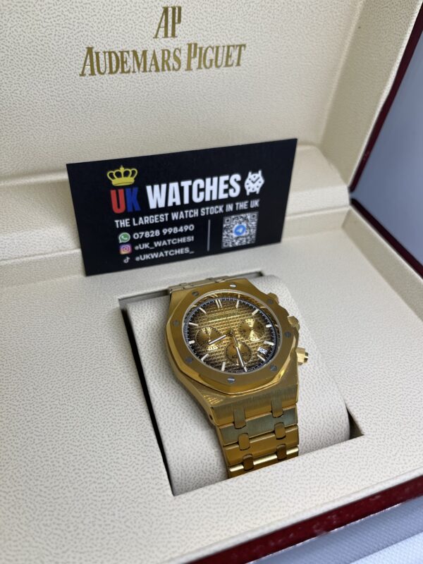 Audemars Piguet Royal Oak Chronograph Gold Dial Full Yellow Gold 41mm (3)