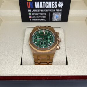 Audemars Piguet Royal Oak Chronograph Green Dial Full Rose Gold 41mm (4)