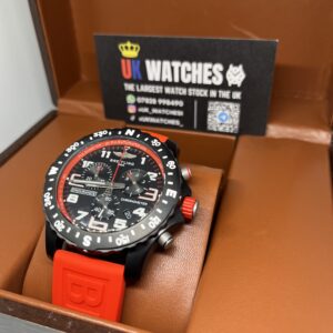 Breitling Endurance Pro Black Dial Red Strap 44mm (2)