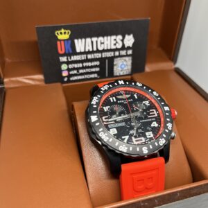 Breitling Endurance Pro Black Dial Red Strap 44mm (3)