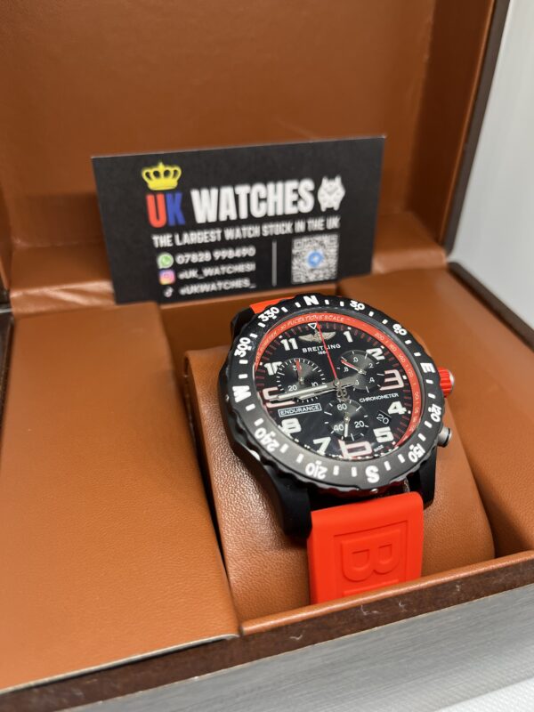 Breitling Endurance Pro Black Dial Red Strap 44mm (3)