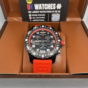 Breitling Endurance Pro Black Dial Red Strap 44mm (4)