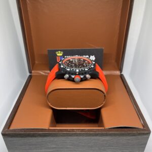 Breitling Endurance Pro Black Dial Red Strap 44mm (6)