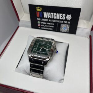 Cartier Santos Green Dial Stainless Steel Large 40mm (2)