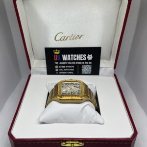 Cartier Santos Skeleton Dial Full Yellow Gold Large 40mm (5)