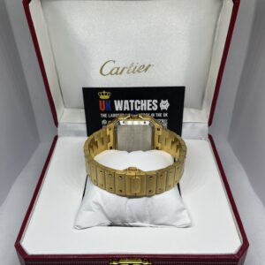 Cartier Santos White Dial Full Yellow Gold Large 40mm (7)