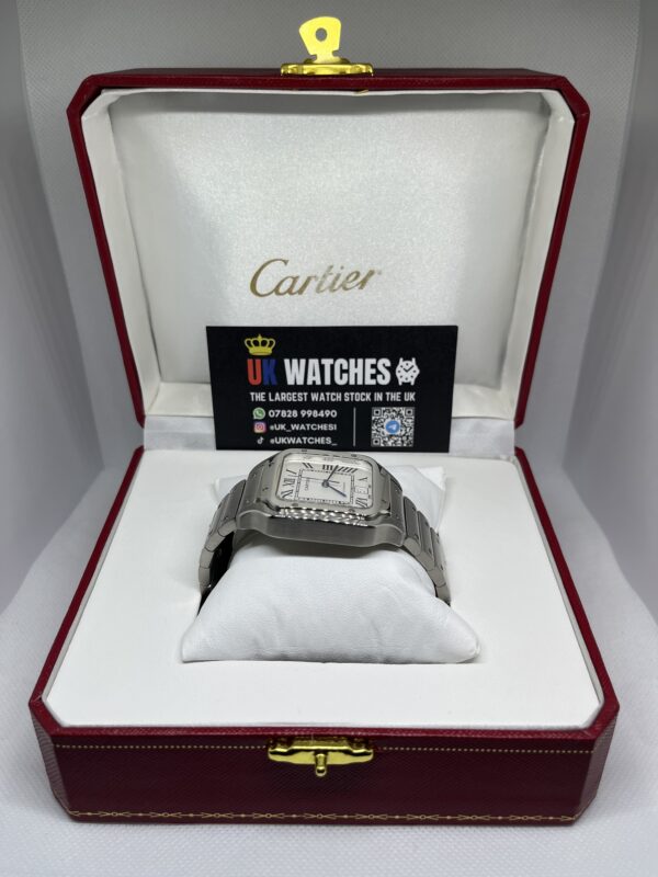Cartier Santos White Dial Stainless Steel Large 40mm (5)