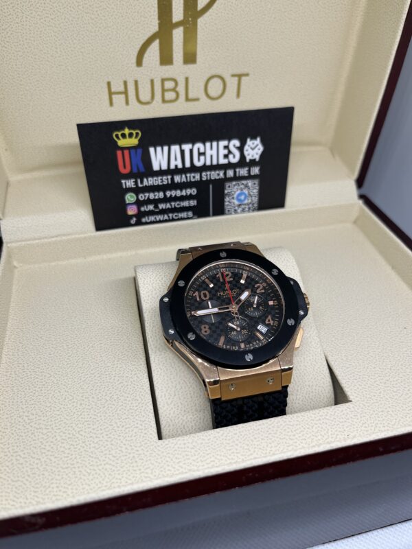 Hublot Big Bang Black Dial Black Bezel Rose Gold 44mm (3)