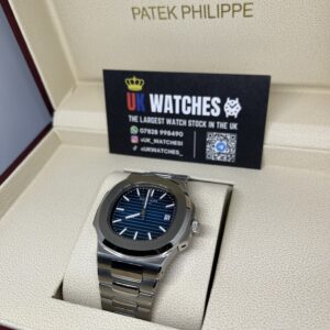 Patek Philippe Nautilus Blue Dial Stainless Steel 40mm (2)(