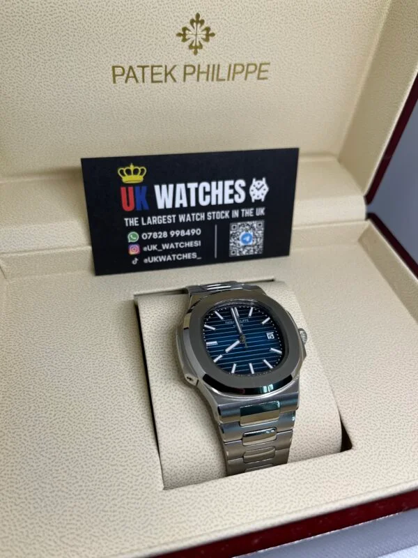 Patek Philippe Nautilus Blue Dial Stainless Steel 40mm (3)