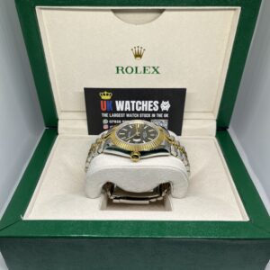 Rolex Datejust Black Dial Yellow Gold Bi-Metal 41mm (6)