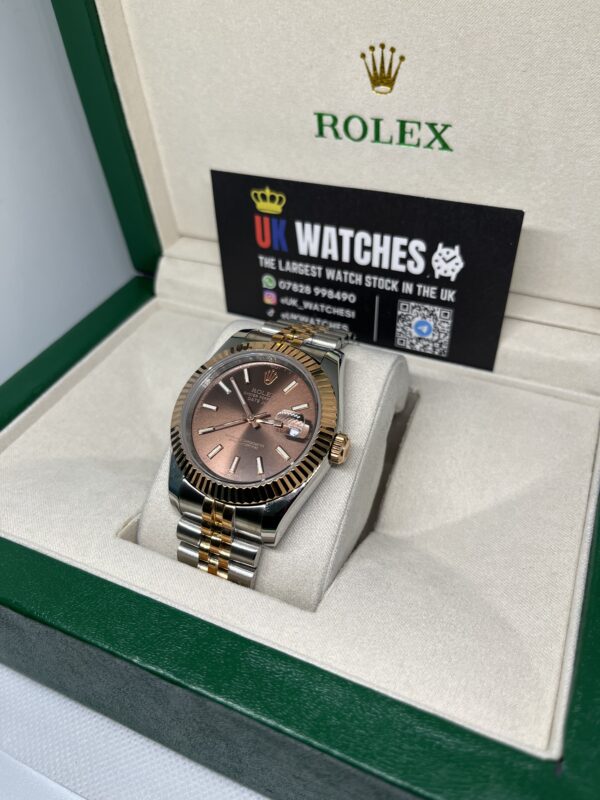 Rolex Datejust ‘Chocolate' Dial Rose Gold Bi-Metal 41mm (2)