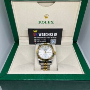 Rolex Datejust White Dial Yellow Gold Bi-Metal 41mm (1)