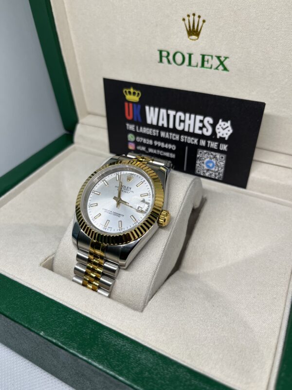 Rolex Datejust White Dial Yellow Gold Bi-Metal 41mm (2)