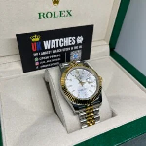 Rolex Datejust White Dial Yellow Gold Bi-Metal 41mm (3)