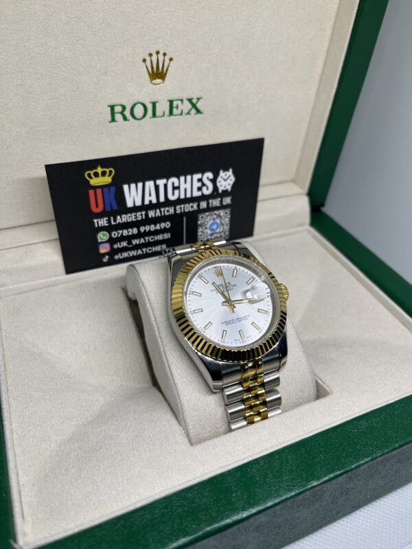 Rolex Datejust White Dial Yellow Gold Bi-Metal 41mm (3)