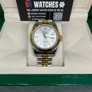 Rolex Datejust White Dial Yellow Gold Bi-Metal 41mm (4)