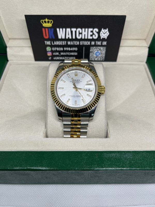 Rolex Datejust White Dial Yellow Gold Bi-Metal 41mm (4)