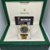 Rolex Day-Date Black Baguette RBR Diamond Bezel Full Yellow Gold 40mm (1)