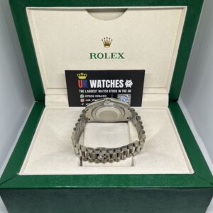 Rolex Day-Date Blue Dial RBR Diamond Bezel Stainless Steel 40mm (7)