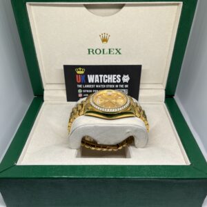 Rolex Day-Date ‘Champagne' Dial RBR Diamond Bezel Full Yellow Gold 40mm (5)
