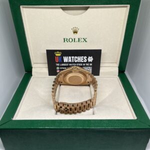 Rolex Day-Date ‘Chocolate' Dial RBR Diamond Bezel Full Rose Gold 40mm (7)