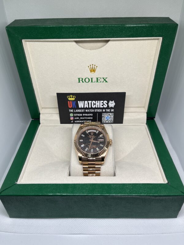 Rolex Day-Date ‘Eisenkiesel' Dial Full Rose Gold 40mm (1)