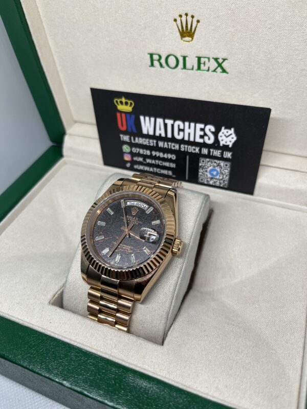 Rolex Day-Date ‘Eisenkiesel' Dial Full Rose Gold 40mm (2)