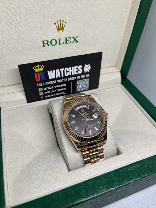 Rolex Day-Date ‘Eisenkiesel' Dial Full Rose Gold 40mm (3)