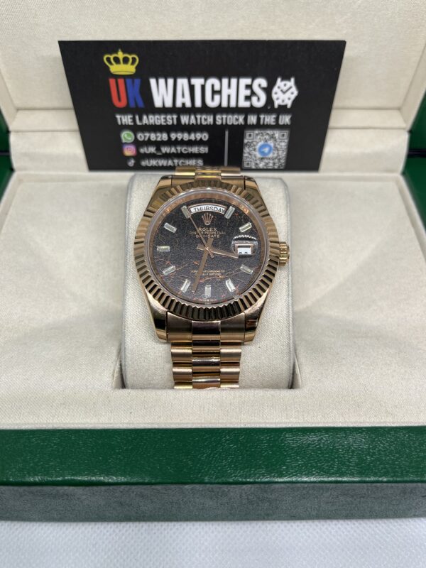 Rolex Day-Date ‘Eisenkiesel' Dial Full Rose Gold 40mm (4)