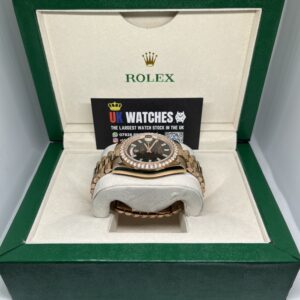 Rolex Day-Date ‘Eisenkiesel' Dial RBR Diamond Bezel Full Rose Gold 40mm (5)