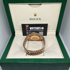 Rolex Day-Date ‘Eisenkiesel' Dial RBR Diamond Bezel Full Rose Gold 40mm (7)