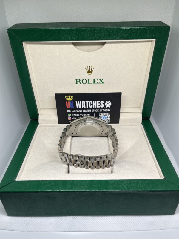 Rolex Day-Date ‘Ice Blue' Platinum Arabic Dial Stainless Steel 40mm (7)