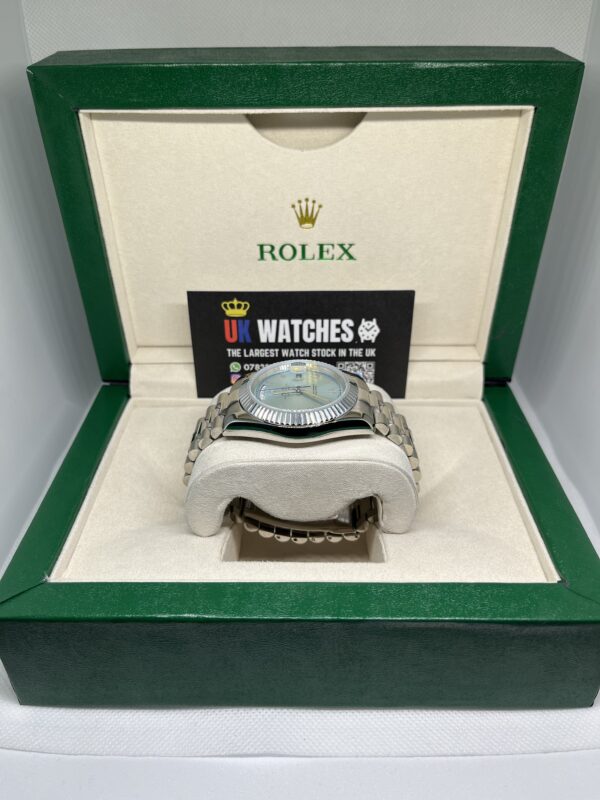 Rolex Day-Date ‘Ice Blue' Platinum Dial Stainless Steel 40mm (5)