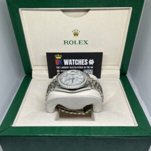Rolex Day-Date ‘Meteorite' Dial RBR Diamond Bezel Stainless Steel 40mm (5)