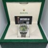 Rolex Day-Date ‘Olive' Dial RBR Diamond Bezel Stainless Steel 40mm (1)