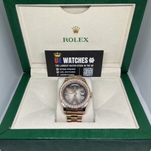 Rolex Day-Date ‘Oscars' Dial RBR Diamond Bezel Full Rose Gold 40mm (1)