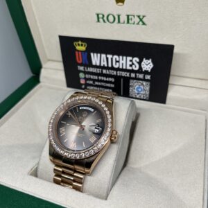 Rolex Day-Date ‘Oscars' Dial RBR Diamond Bezel Full Rose Gold 40mm (2)