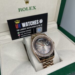 Rolex Day-Date ‘Oscars' Dial RBR Diamond Bezel Full Rose Gold 40mm (3)