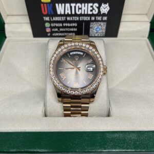 Rolex Day-Date ‘Oscars' Dial RBR Diamond Bezel Full Rose Gold 40mm (4)