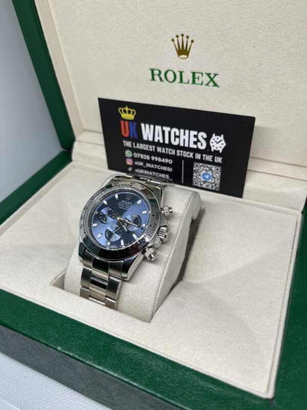 Rolex Daytona Blue Dial Stainless Steel 40mm (2)